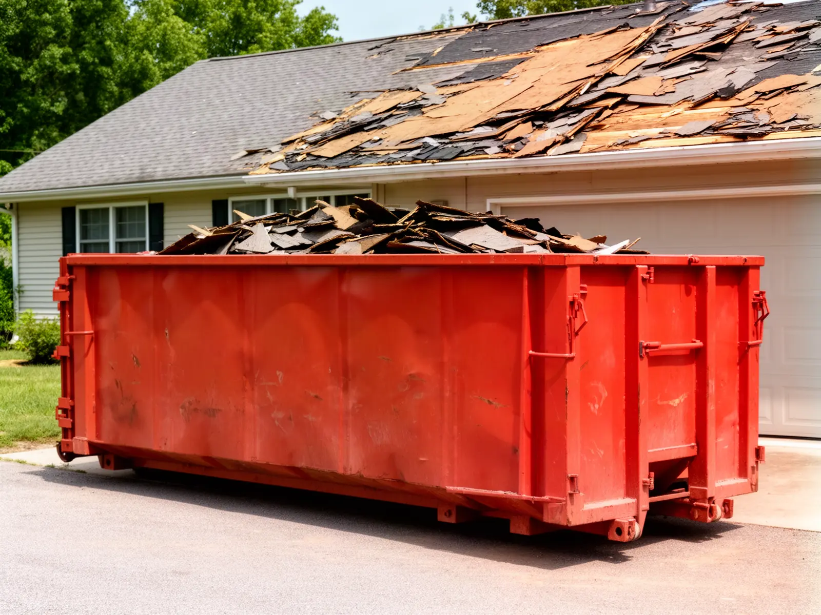 Roll-off dumpster from Foy & Sons Dumpster Rental in Dallas, TX